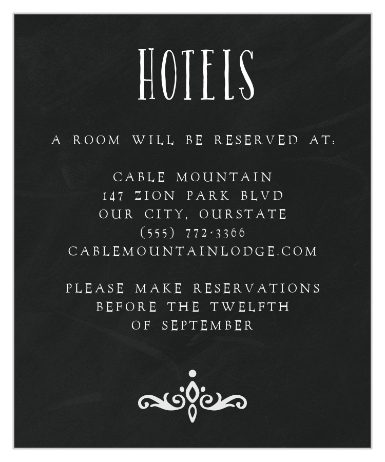 Gothic Magic Accommodation Cards