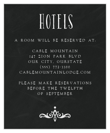 Gothic Magic Accommodation Cards