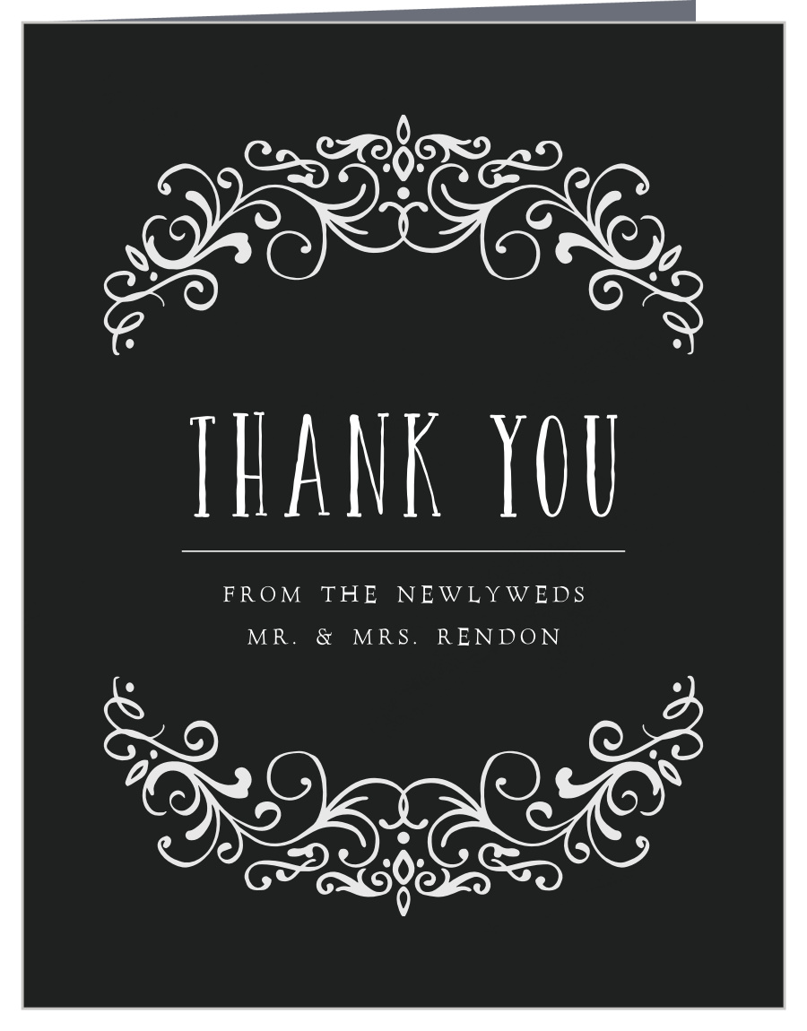 Gothic Magic Wedding Thank You Cards
