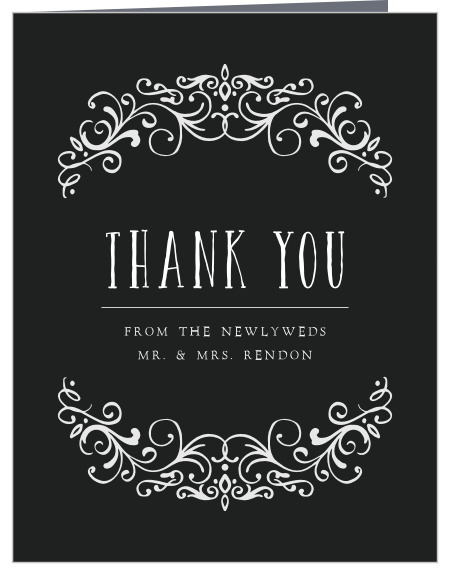 Gothic Magic Wedding Thank You Cards