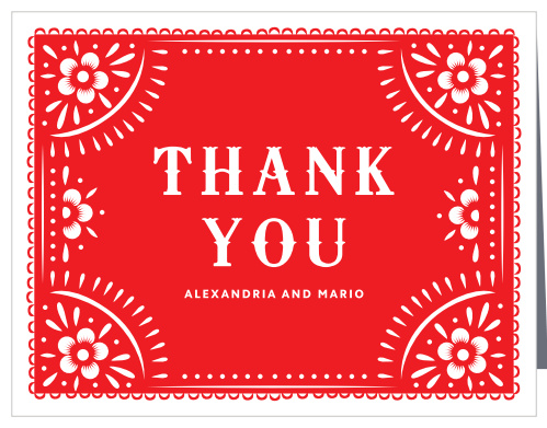 Papel Party Wedding Thank You Cards