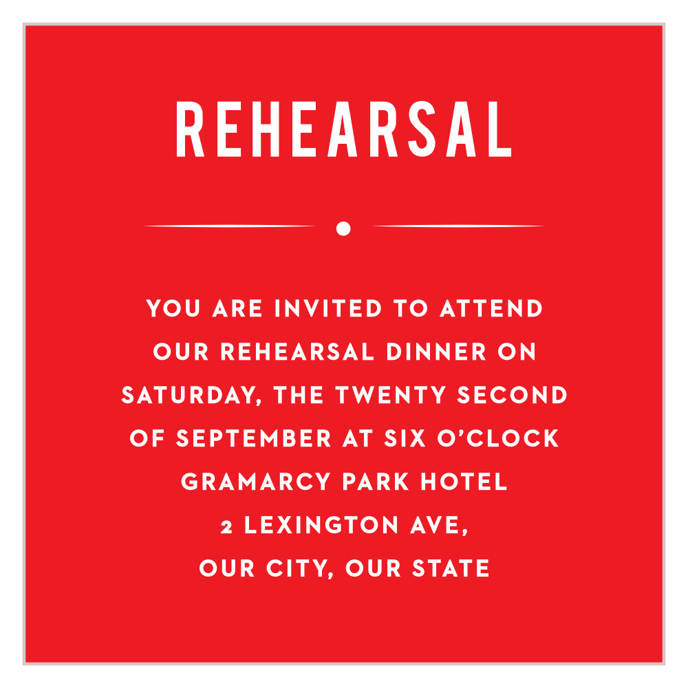 Papel Party Rehearsal Cards