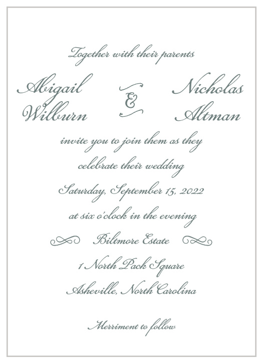 Designs don't get much simpler than they are on our Rustic Elegance Wedding Invitations.