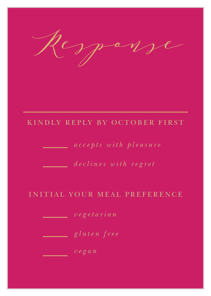 Indian Henna Response Cards