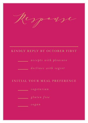 Indian Henna Response Cards