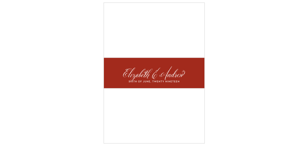 Spanish Garden Wedding Belly Bands