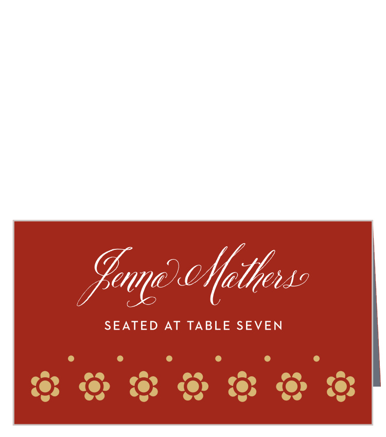 Spanish Garden Place Cards