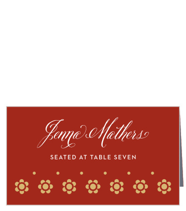 Spanish Garden Place Cards
