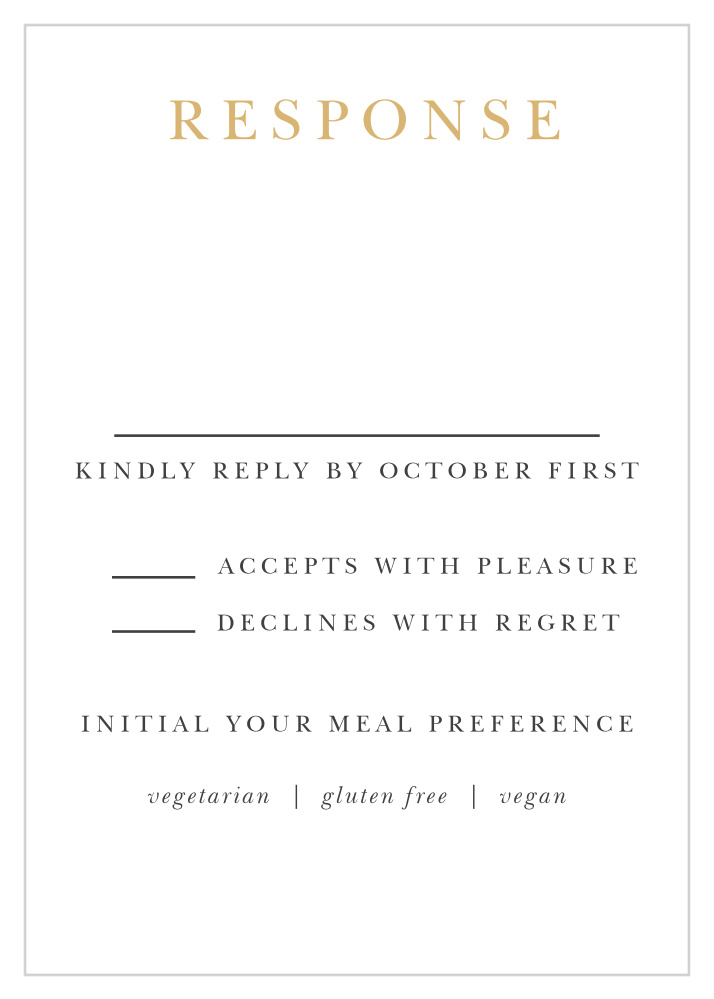 Dark Monogram Response Cards