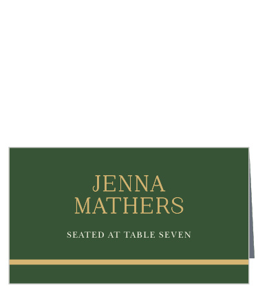Emerald Border Place Cards