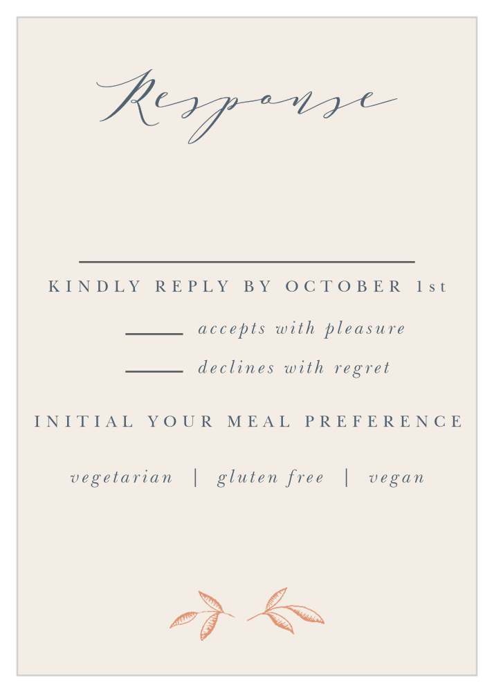 Woodland Monogram Response Cards