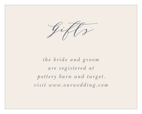 Woodland Monogram Registry Cards