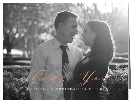 Woodland Monogram Wedding Thank You Cards