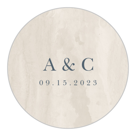 Woodland Monogram Wedding Stickers