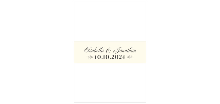 Vintage Admission Wedding Belly Bands