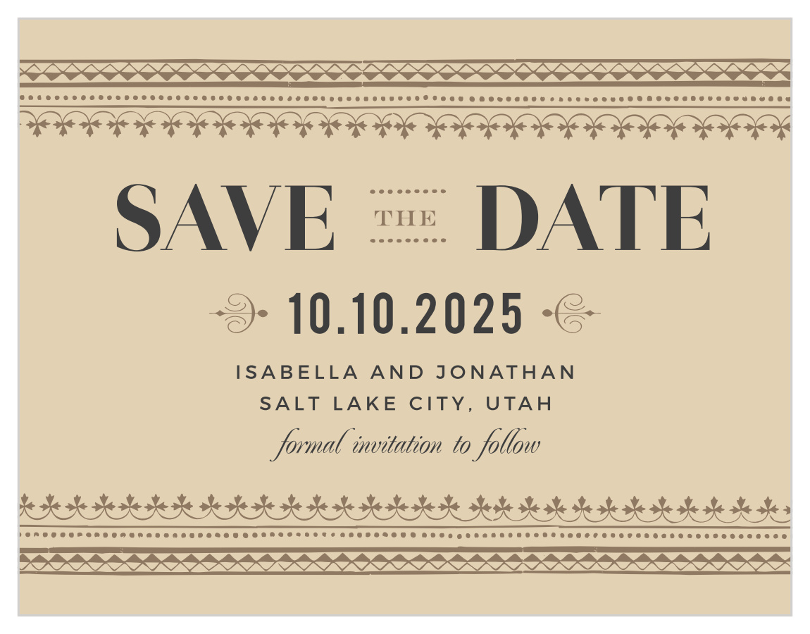 Vintage Admission Save the Date Magnets
