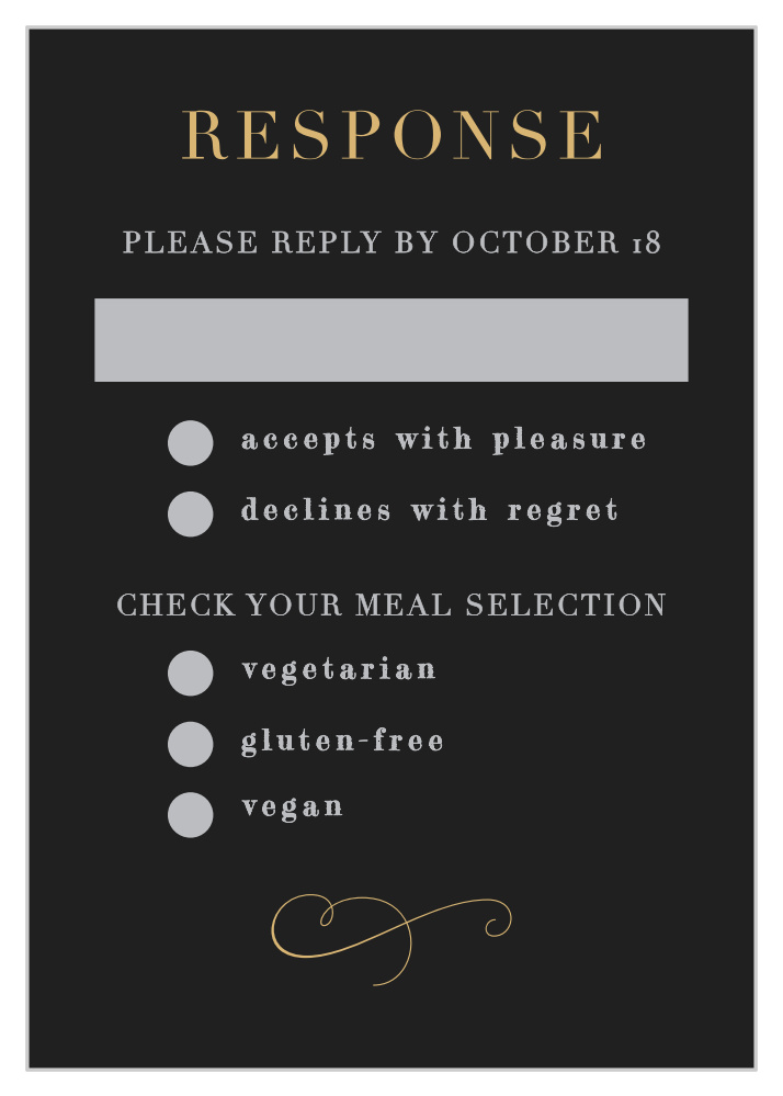Moody Florals Response Cards
