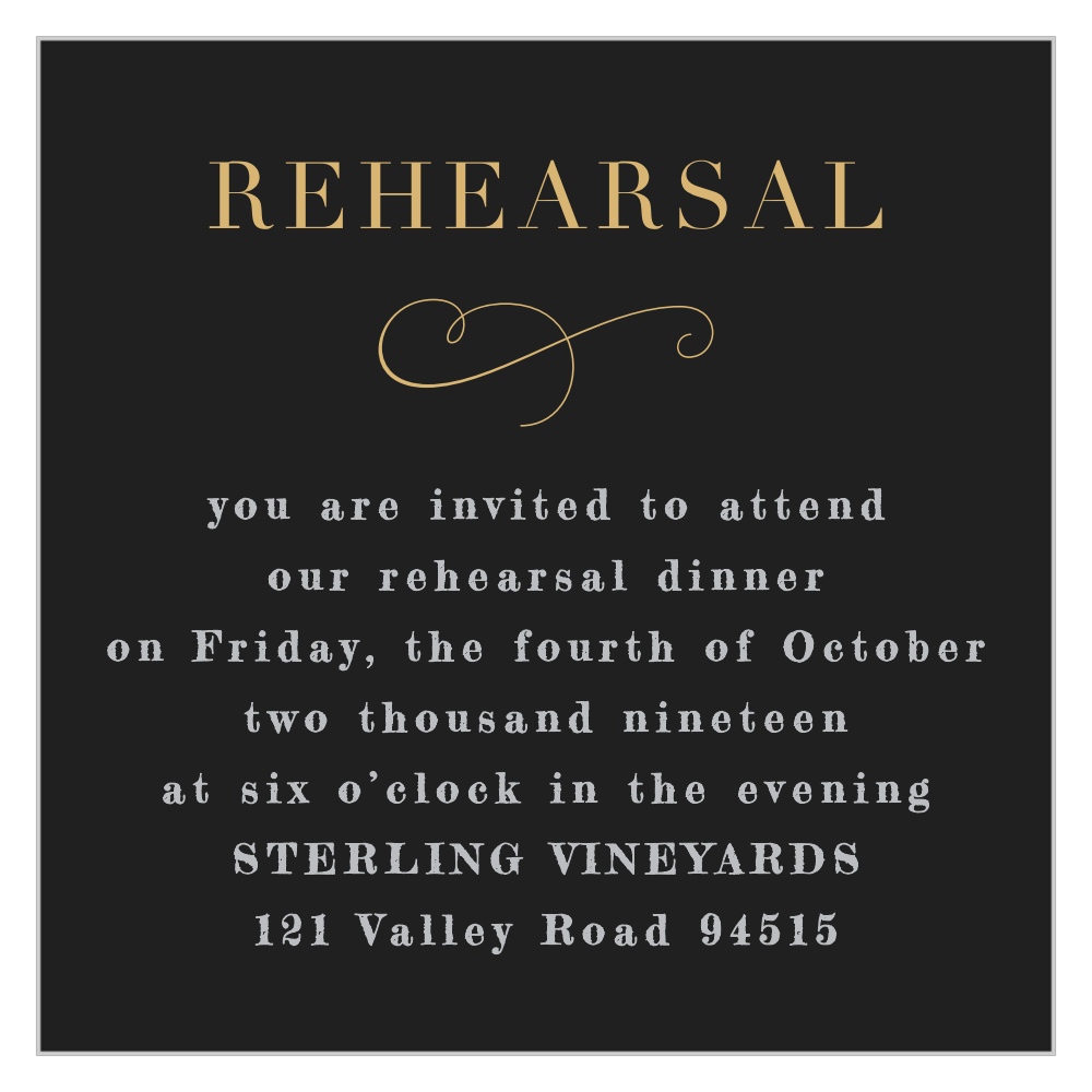 Moody Florals Rehearsal Cards