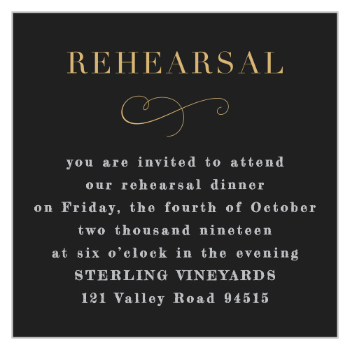 Moody Florals Rehearsal Cards