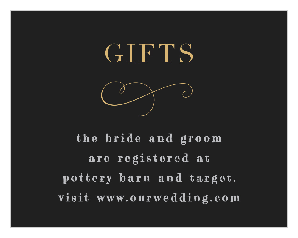 Moody Florals Registry Cards