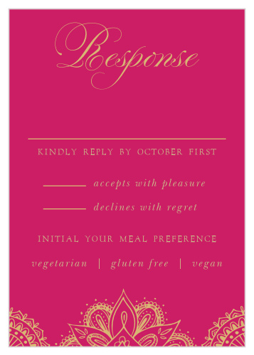 Hindu Celebration Response Cards