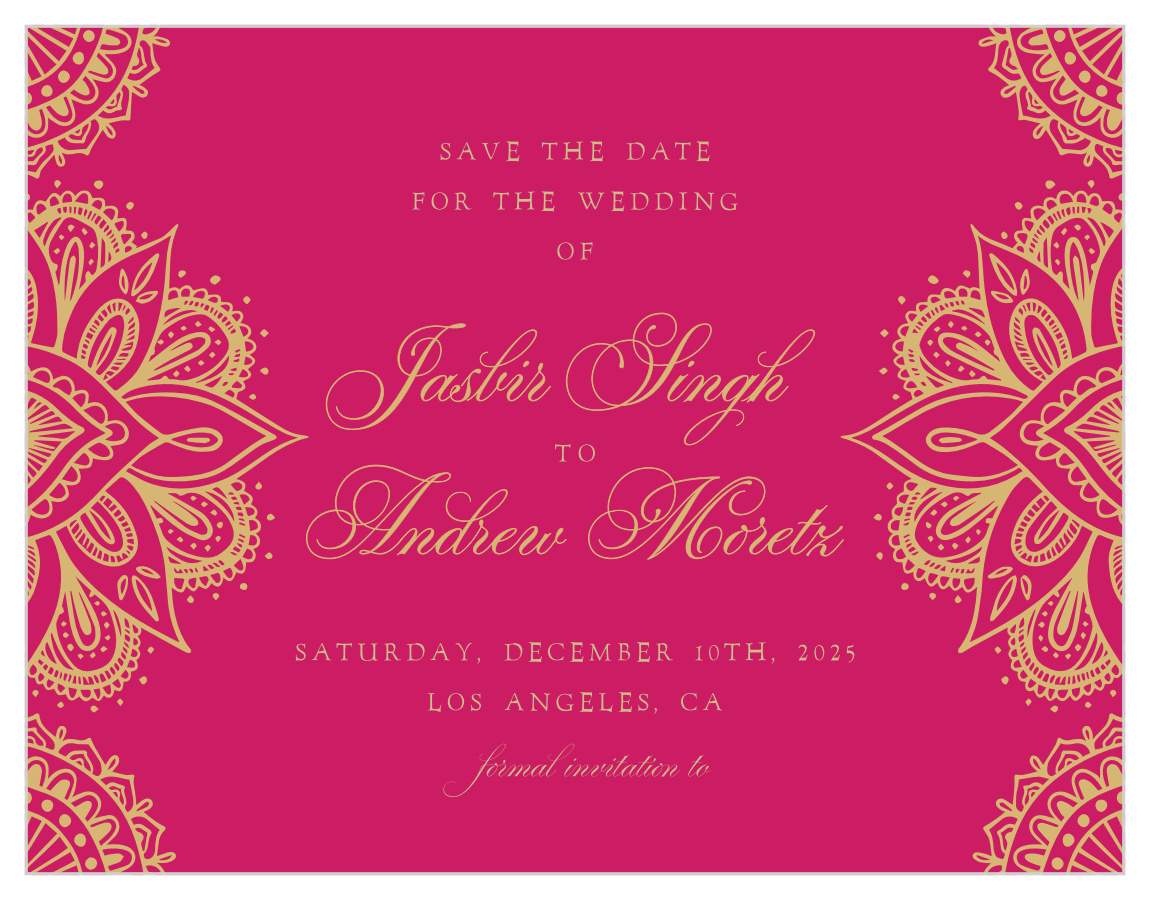 Hindu Celebration Save the Date Magnets