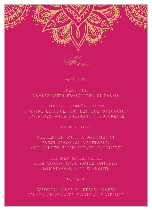 Our Hindu Celebration Wedding Invitations are lush and full of life.