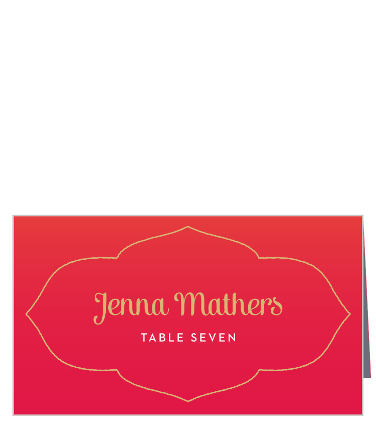 Indian Sunset Place Cards