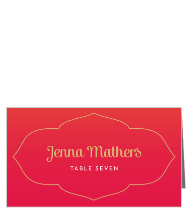 Indian Sunset Place Cards
