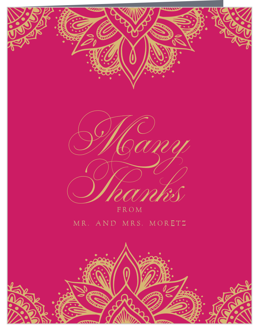 Hindu Celebration Wedding Thank You Cards