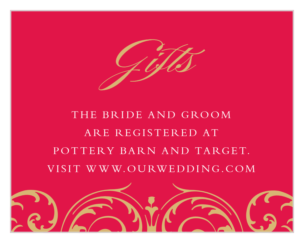 Embellished Love Registry Cards