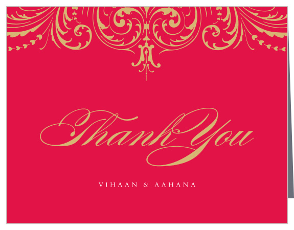 Embellished Love Wedding Thank You Cards