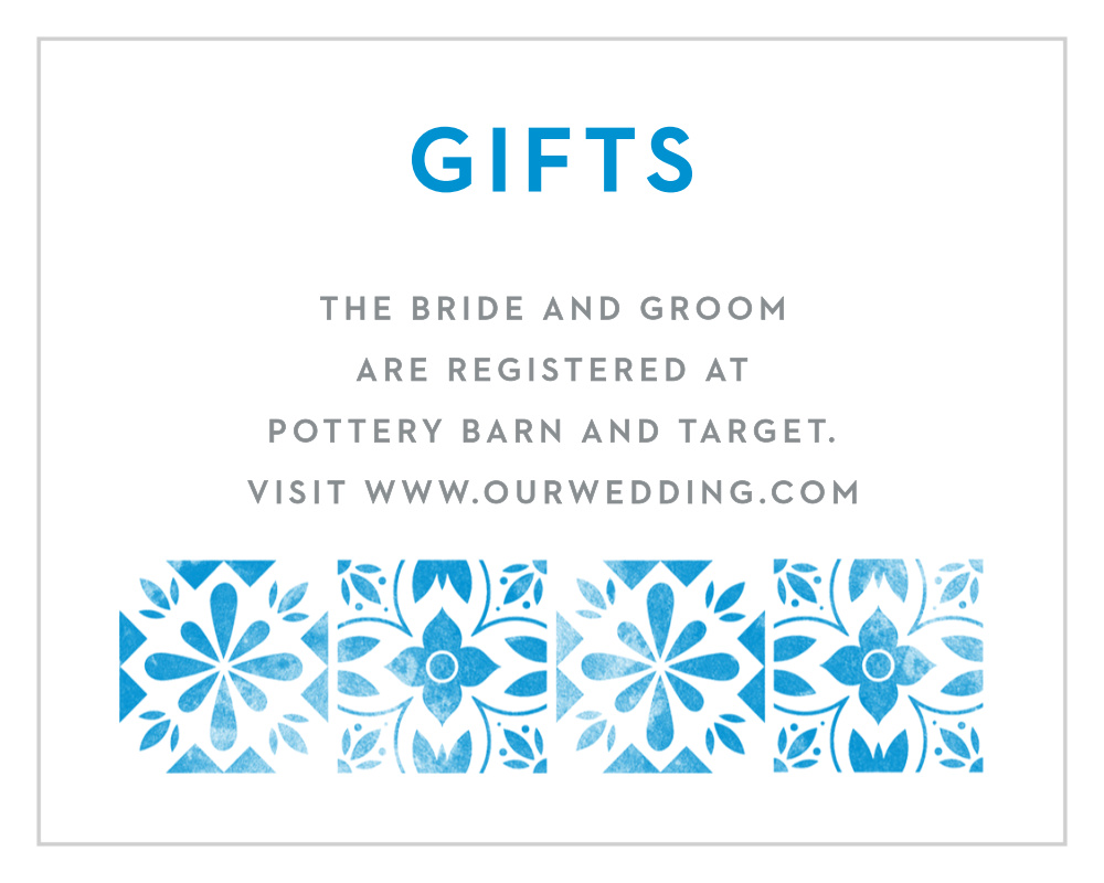 Mexican Tiles Registry Cards