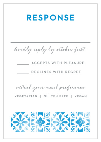 Mexican Tiles Response Cards