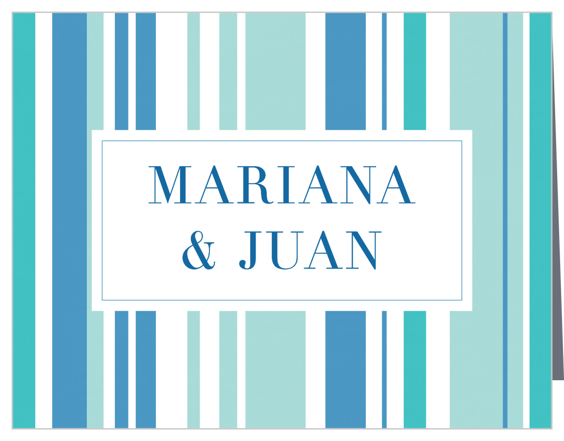 Beach Blanket Wedding Thank You Cards