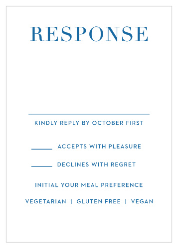 Beach Blanket Response Cards