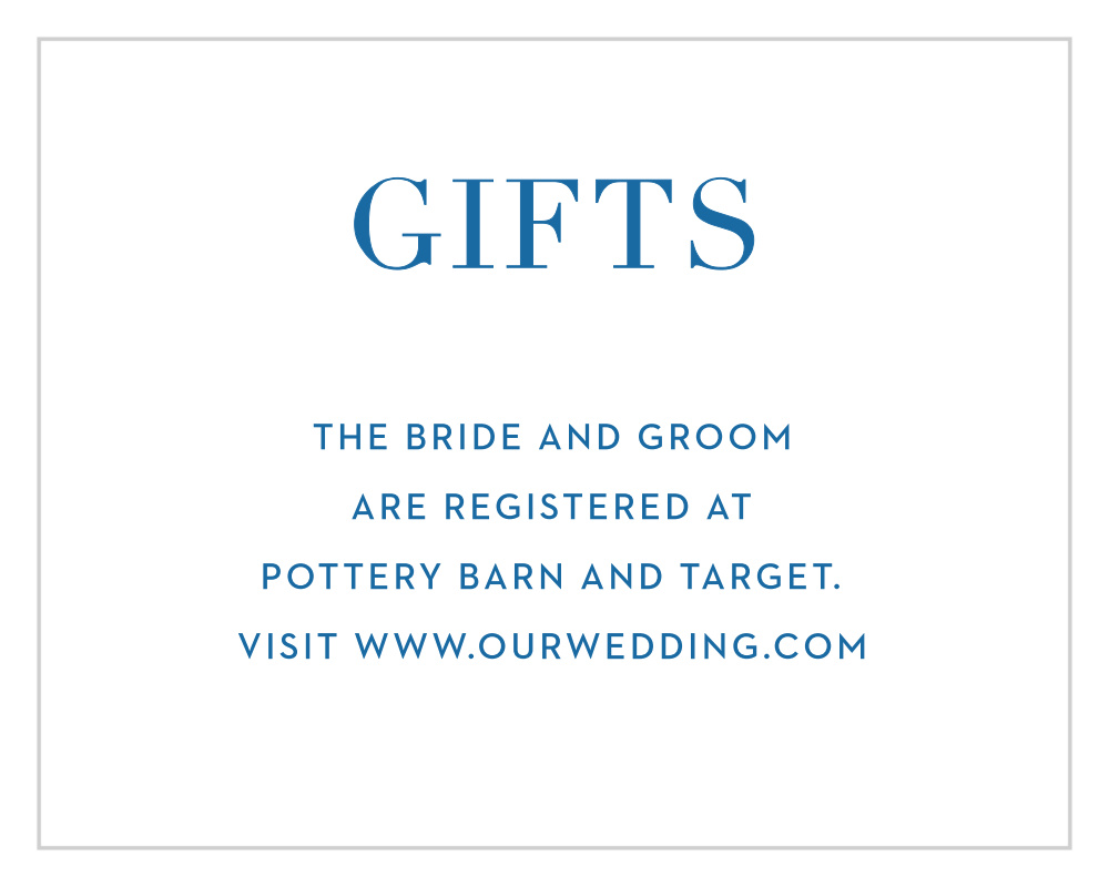 Beach Blanket Registry Cards