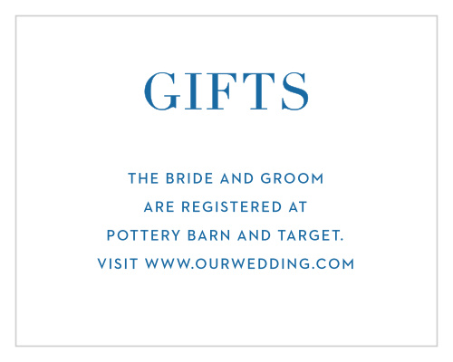 Beach Blanket Registry Cards