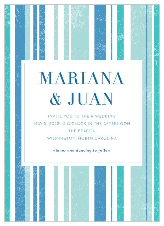 Beach Blanket Wedding Invitations