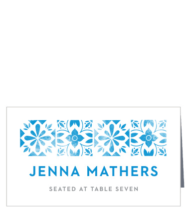 Mexican Tiles Place Cards