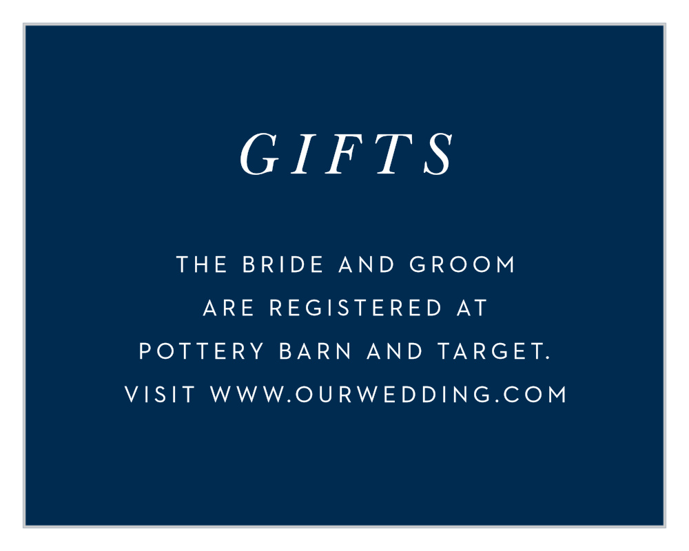Floral Heart Registry Cards