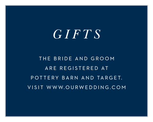 Floral Heart Registry Cards