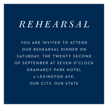 Floral Heart Rehearsal Cards