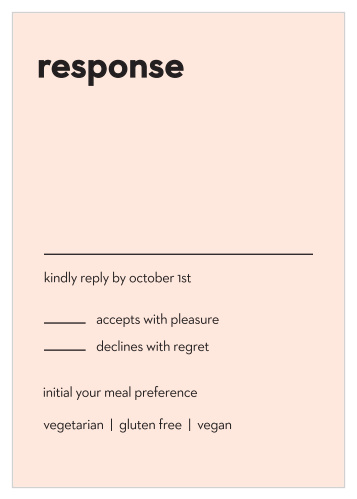 Minimal Type Response Cards