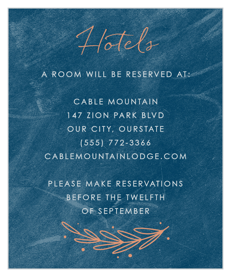 Once Upon a Time Accommodation Cards
