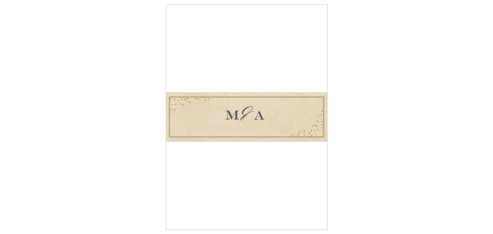 Antique Charm Wedding Belly Bands