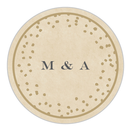 Antique Charm Wedding Stickers