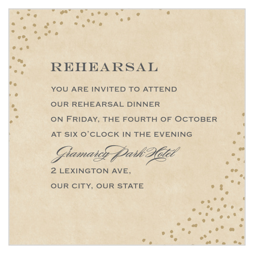 Antique Charm Rehearsal Cards