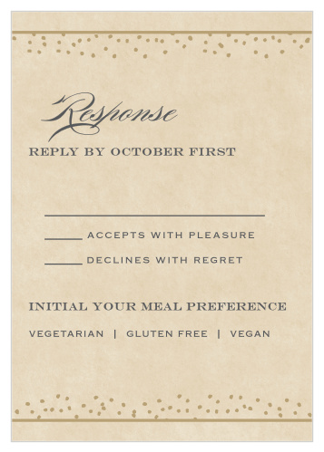 Antique Charm Response Cards