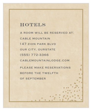 Antique Charm Accommodation Cards
